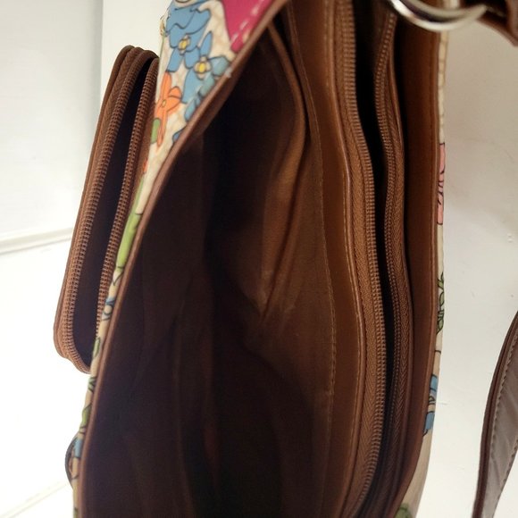 Treviso Floral Shoulder Bag Purse - Picture 5 of 6